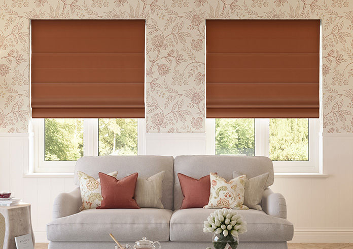 Ascot, Terracotta - Roman Blind - Image 3